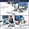 Arm Bike for Physical Therapy Table Top Hand Cycle Pedal Exerciser for Seniors Upper Body with 4 Suction Cups Includes Pack of 2 Comfortable Gloves for Safe Rehabilitation view 2