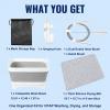 CPAP Cleaning Kit with Collapsible Wash Basin, CPAP Hose Cleaning Brush for 22 mm & 15 mm Hoses, Drying Mat, Hook and Mesh Bag view 2