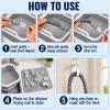 CPAP Cleaning Kit with Collapsible Wash Basin, CPAP Hose Cleaning Brush for 22 mm & 15 mm Hoses, Drying Mat, Hook and Mesh Bag view 4
