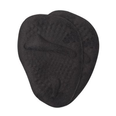 20 Pcs Women Forefoot Soft Gel Cushions - Anti-Slip Half-Size Inserts for High Heels, Sandals & Foot Comfort(Black)