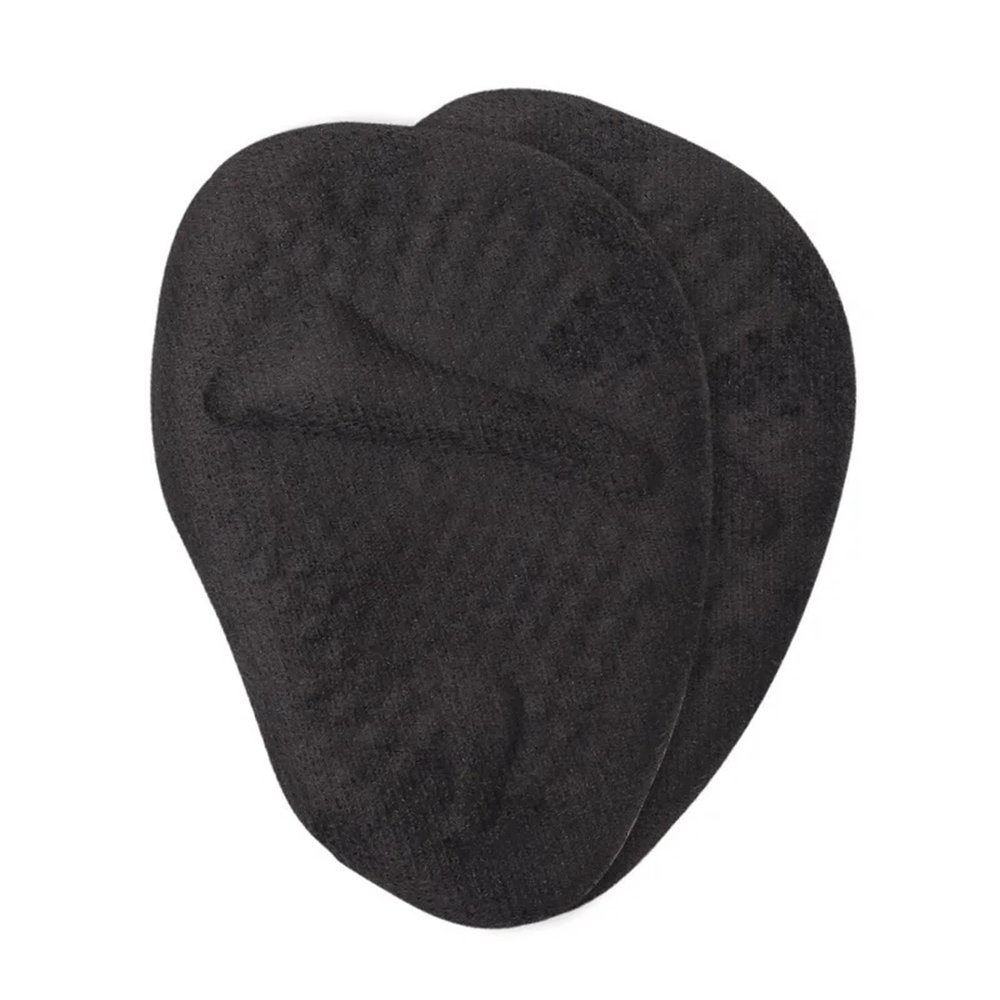 20 Pcs Women Forefoot Soft Gel Cushions - Anti-Slip Half-Size Inserts for High Heels, Sandals & Foot Comfort(Black)