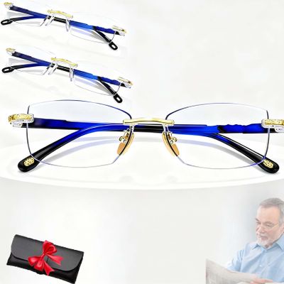 Lkdgii 2026 Upgraded Glasses For Women Men,Anti-Blue Reading Glasses,Presbyopia Glasse,Automatic Zoom Reading Eyeglasses (200,2PCS)