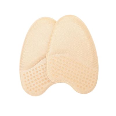 16 Pair Women Forefoot Support Pads - Non-Slip Sweat-Absorbing Half-Inserts for Shoe Comfort(Skin)