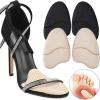 16 Pair Women Forefoot Support Pads - Non-Slip Sweat-Absorbing Half-Inserts for Shoe Comfort(Skin) view 3