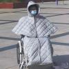 MYFTNP Winter Wheelchair Full Body Cover, Wheelchair Warm Blanket with Anti-Stain Shoe Covers, Wool Lining and Water-Resistant Finish, Effectively Shielding Against Cold Winds, for Elderly Patients view 1