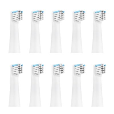 10PCS Electric Toothbrush Replacement Heads,Compatible for Realme N1 N2 RTX2103 SN301 Soft Dupont Bristle Nozzles(10pcs White)