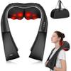 ALLJOY Shiatsu Neck and Back Massager with Heat, Deep Tissue Kneading Electric Massager for Shoulder, Lumbar, and Leg Pain Relief, Self-Care Wellness Gifts for Women Men Mom Dad view 1