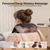 ALLJOY Shiatsu Neck and Back Massager with Heat, Deep Tissue Kneading Electric Massager for Shoulder, Lumbar, and Leg Pain Relief, Self-Care Wellness Gifts for Women Men Mom Dad view 2