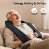 ALLJOY Shiatsu Neck and Back Massager with Heat, Deep Tissue Kneading Electric Massager for Shoulder, Lumbar, and Leg Pain Relief, Self-Care Wellness Gifts for Women Men Mom Dad view 4