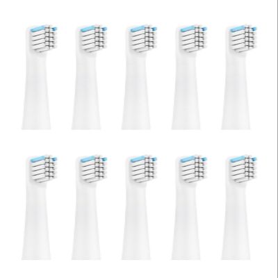 10PCS Electric Toothbrush Replacement Heads,Compatible for Realme N1 N2 RTX2103 SN301 Soft Bristle Nozzles(10pcs White)