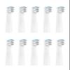 10PCS Electric Toothbrush Replacement Heads,Compatible for Realme N1 N2 RTX2103 SN301 Soft Bristle Nozzles(10pcs White) view 1