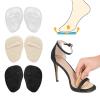 12 Pair Ladies Soft Silicone Forefoot Pads - Anti-Slip Half-Size Inserts for High Heels, Sandals & Pain Ease(Black) view 2