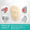 12 Pair Ladies Soft Silicone Forefoot Pads - Anti-Slip Half-Size Inserts for High Heels, Sandals & Pain Ease(Black) view 3