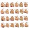 24PCS Christmas Boxes Paper Gingerbread House Empty Advent Calendar Boxes with Hanging Rope for Xmas Holiday Party Treat Cookie Snack, Home Dcor view 1