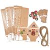 24PCS Christmas Boxes Paper Gingerbread House Empty Advent Calendar Boxes with Hanging Rope for Xmas Holiday Party Treat Cookie Snack, Home Dcor view 2