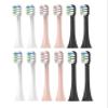 12PCS Replacement Brush Heads,Compatible for SOOCAS V1/X1/X3/X5/X3U/X3PRO/v1/v2 Sonic Electric Toothbrush Soft Bristle Nozzles(3 Color) view 1
