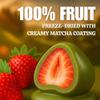 Simply Dipped Freeze Dried Strawberries Matcha Covered | Delicious Frozen Fruit | Sharing Size - 6 Ounce Bag view 2