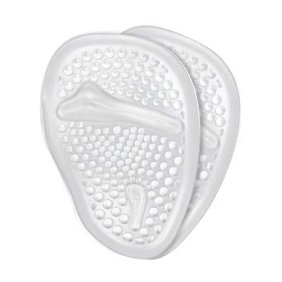 15 Pair Ladies Forefoot Gel Cushions - Anti-Slip Half-Size Shoe Inserts for High Heels, Sandals & Foot Comfort(Clear)