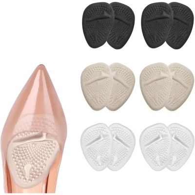 20 Pair Women's Soft Silicone Forefoot Inserts - Anti-Slip Half-Size Pads for High Heels & Sandals Pain Relief(Clear)