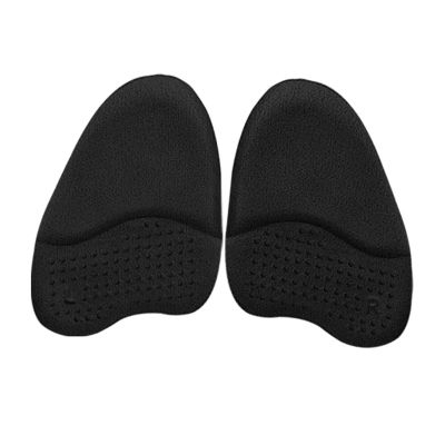 15 Pair Ladies Forefoot Comfort Inserts - Breathable Non-Slip Half-Size Pads to Relieve Foot Pressure(Black)