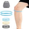 2PCS Patellar Tendon Support Strap for Knee Pain Relief, Patella Bands for Basketball, JumpersRunning, Soccer, Hiking,Flexible Silicone Patella Knee Bands for Men and Women, With Storage Bag (Blue) view 1
