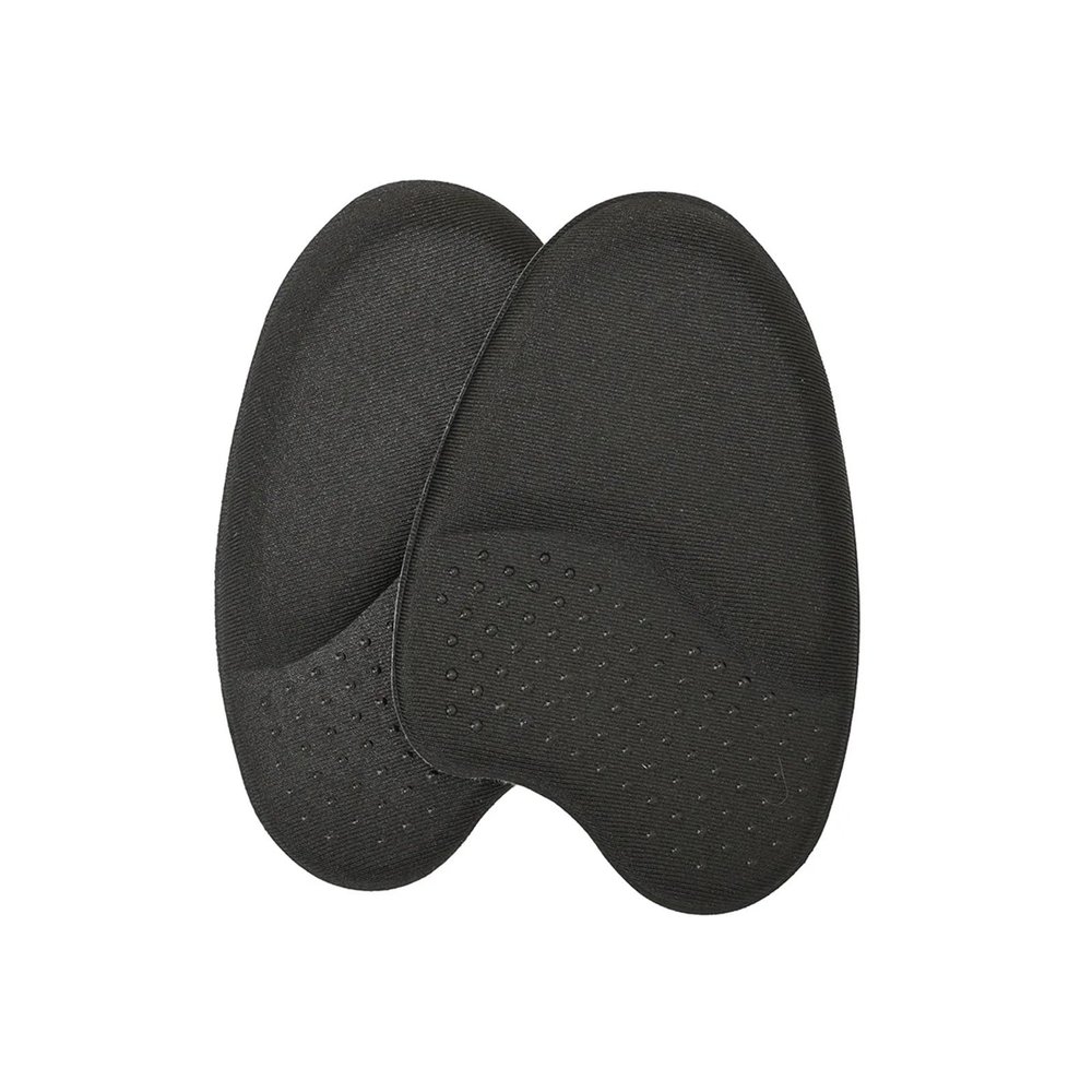 16 Pair Women Forefoot Support Pads - Non-Slip Sweat-Absorbing Half-Inserts for Shoe Comfort(Black)