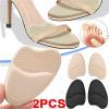 16 Pair Women Forefoot Support Pads - Non-Slip Sweat-Absorbing Half-Inserts for Shoe Comfort(Black) view 2