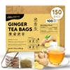Indochine Blends 150 Ginger Tea Bags, Single Chamber, Caffeine-Free view 1