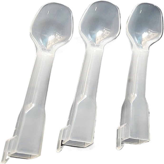 1000 Disposable Plastic Ice Cream Spoons - Perfect for McFlurry, Ice Cream Makers, Milk Shakers, Party Supplies, Catering, and Events - Durable & Convenient
