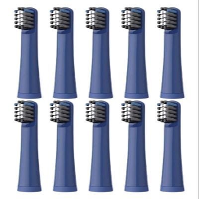 10PCS Electric Toothbrush Replacement Heads,Compatible for Realme N1 N2 RTX2103 SN301 Soft Bristle Nozzles(10pcs Blue)
