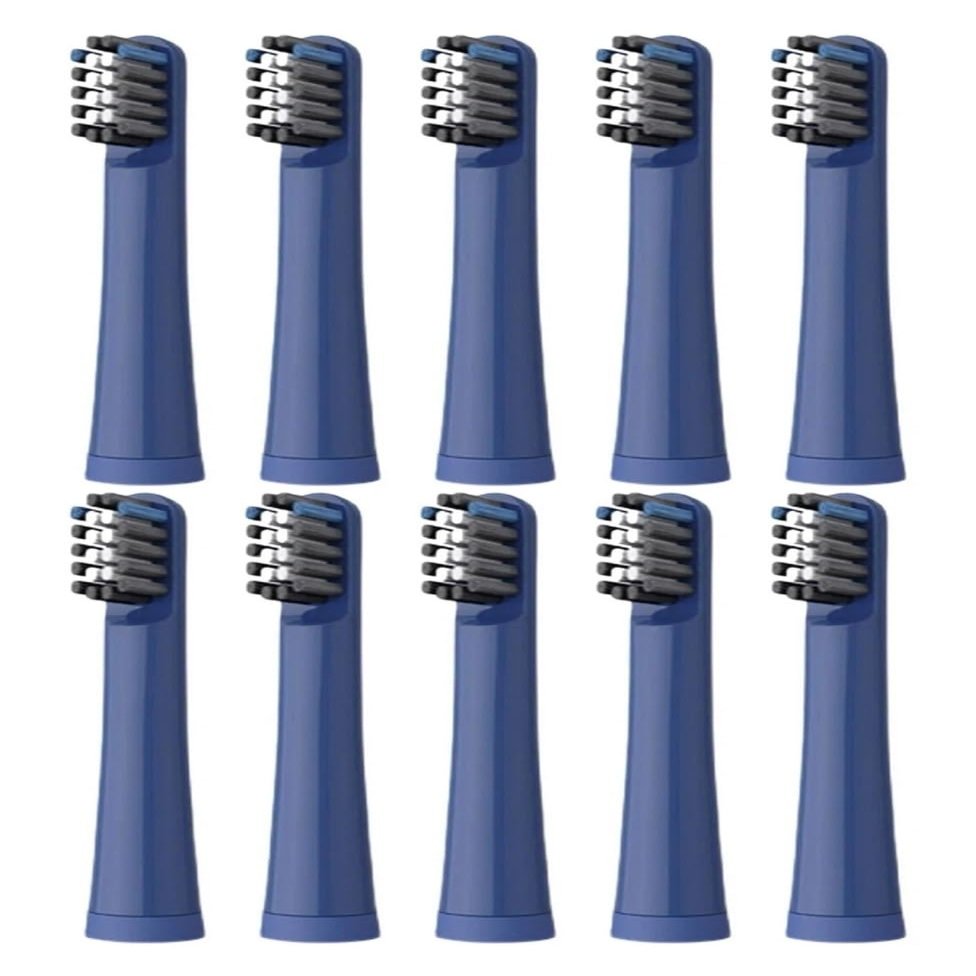 10PCS Electric Toothbrush Replacement Heads,Compatible for Realme N1 N2 RTX2103 SN301 Soft Bristle Nozzles(10pcs Blue)
