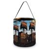 KMRHOUTIQ Halloween Tote Bag Cartoon Ship Trick Or Treat Bucket with Handle Large Goodie Candy Basket Reusable Grocery Shopping Gifts Tote Snack Bag for Party Favors Supplies view 1