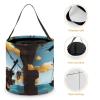 KMRHOUTIQ Halloween Tote Bag Cartoon Ship Trick Or Treat Bucket with Handle Large Goodie Candy Basket Reusable Grocery Shopping Gifts Tote Snack Bag for Party Favors Supplies view 4