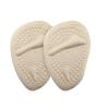 12 Pair Women Soft Forefoot Gel Pads - Anti-Slip Half-Size Inserts to Ease High Heel & Sandal Pain(Skin)