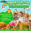 Kids Super Greens Gummies, w/Multivitamins, 20+ Veggie Fruit, Prebiotics, Calcium, Omega-3 (DHA/EPA), Kids Vitamins Greens Superfood Gummies for Picky Eater Growth, Energy, Immune, Digestion, 1 Pack view 4