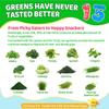 Kids Super Greens Gummies, w/Multivitamins, 20+ Veggie Fruit, Prebiotics, Calcium, Omega-3 (DHA/EPA), Kids Vitamins Greens Superfood Gummies for Picky Eater Growth, Energy, Immune, Digestion, 2 Pack view 3