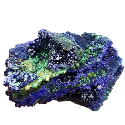 ZPFWDGBRH 1pc 20-30g Azurite Malachite Geode Quartz Crystal Cluster Teaching Research Stone ZPFWDGBRH