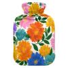 OTVEE Radiant Flower Motif Hot Water Bottle with Cover, BPA Free PVC 2L Large Hot Water Bag for Pain Relief Menstrual Cramp Sore Muscles Hot and Cold Compress Therapy view 1