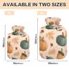 OTVEE Nut Pumpkins Hot Water Bottle with Cover, BPA Free PVC 1L Small Hot Water Bag for Pain Relief Menstrual Cramp Sore Muscles Hot and Cold Compress Therapy view 2