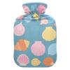 OTVEE Cute Shell Hot Water Bottle with Cover, BPA Free PVC 2L Large Hot Water Bag for Pain Relief Menstrual Cramp Sore Muscles Hot and Cold Compress Therapy view 1