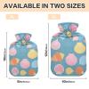 OTVEE Cute Shell Hot Water Bottle with Cover, BPA Free PVC 2L Large Hot Water Bag for Pain Relief Menstrual Cramp Sore Muscles Hot and Cold Compress Therapy view 2