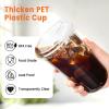 Jycnolm 50 Pack 18 oz Clear Plastic Coffee Cups with Sip Lids view 3