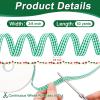 Dynoro Green and White Gingham Ribbon, 3/8IN x 50Yd - Elegant Thin Green Checkered Ribbon for Christmas Gift Wrapping, DIY Crafts and Hair Accessories, Polyester Woven Edge for a Classic Touch view 3
