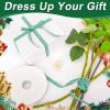 Dynoro Green and White Gingham Ribbon, 3/8IN x 50Yd - Elegant Thin Green Checkered Ribbon for Christmas Gift Wrapping, DIY Crafts and Hair Accessories, Polyester Woven Edge for a Classic Touch view 4