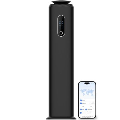 1000ML- Commercial Diffuser Machine Cover 10000 Sq Ft - Tower Hotel Scent Diffuser for Whole House - WiFi App Control -Scent Air Machine & Waterless Essential Oil Diffuser for Large Room - Black