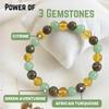 AKDNZ Money Bracelets for Women & Men - Natural African Turquoise, Citrine & Green Aventurine Bracelet for Wealth Success & Prosperity, Spiritual Gemstones for Mother's, Father's Day & Christmas Gifts view 2