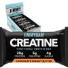(NEW) JiMMYBAR! Creatine Protein Bar - 5g of Creatine Monohydrate + 20g Protein - High Protein Snack - Supports Muscle Growth, Strength & Recovery - Real Food Energy Bar for Athletes | Chocolate Peanut Butter | 1 Pack (12 Bars) view 1