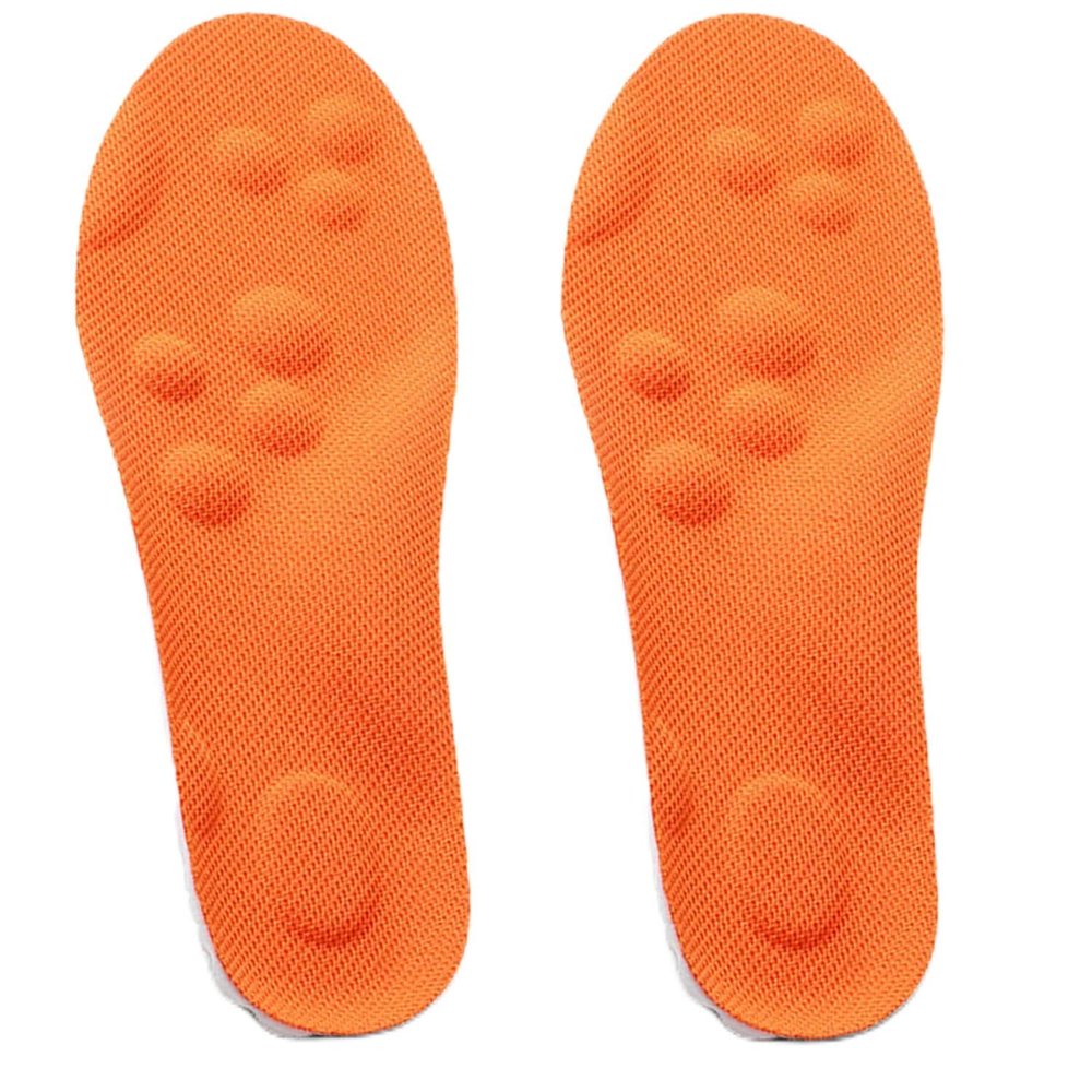 Insoles for Men & Women, Stepper Insoles for Comfort, Support & Shock Absorption, Perfect for Sports & Daily Wear (Orange-2pc,M6/W7)