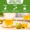 Soursop Tea Bags, 120 Teabags, 2g/Bag, Made with 100% Natural Soursop Leaves. Caffeine-Free | Sugar-Free | Gluten-Free | Vegan. Eco-Friendly Tea Bags view 4