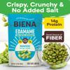 Biena Edamame Beans Snack (Naked - No Salt) - Sugar/Oil/Salt Free - Crunchy Roasted Edamame - Low Sodium High Protein Snacks - 14g Protein per Serving - Vegan, Low Carb, Gluten-Free - 3-Pk 4.75oz Bags view 3
